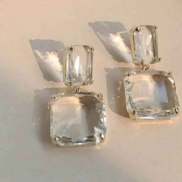 Crystal Drop Earrings - Picture 3 of 11
